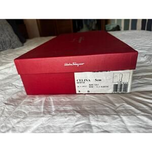 Salvatore Ferragamo black knee high boots size 8